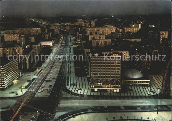 Berlin bei Nacht Blick vom Fernsehturm