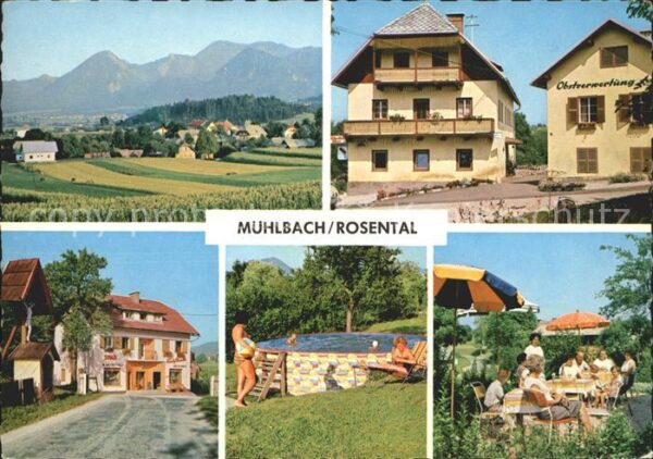 Muehlbach Rosental Gasthof und Kaufhaus Swimmingpool Garte