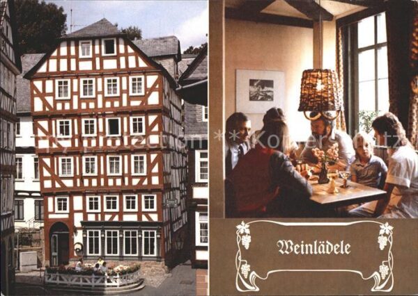 Marburg Lahn Weinstube Weinlädele Fachwerkhaus
