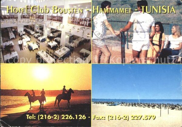 Hammamet Hotel Club Bousten Tenniscourt Strand R