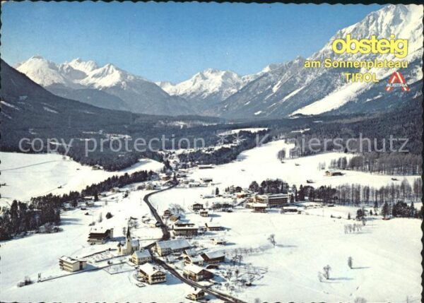 Obsteig Tirol am Sonnenplateau Alpenpanorama Fliegera