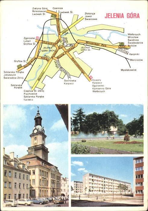Jelenia Gora Ratusz z XVIII siedziba UZrzedu Wojewod