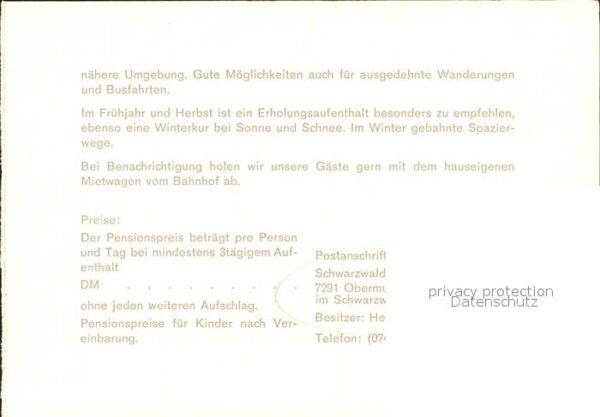 Obermusbach Freudenstadt Schwarzwald Kurhaus Auerhahn Gastraum S – Bild 2