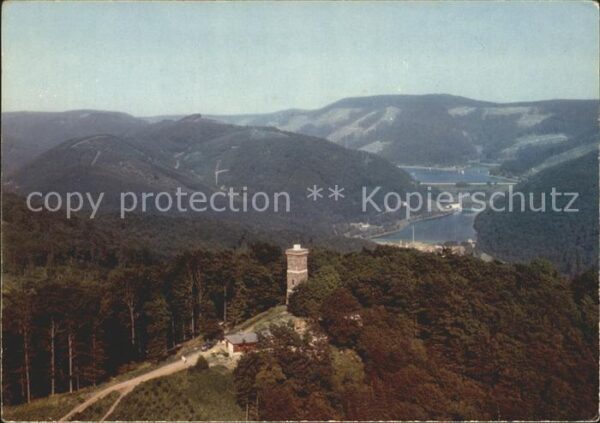 Bad Lauterberg Bismarckturm mit Odertalsperre