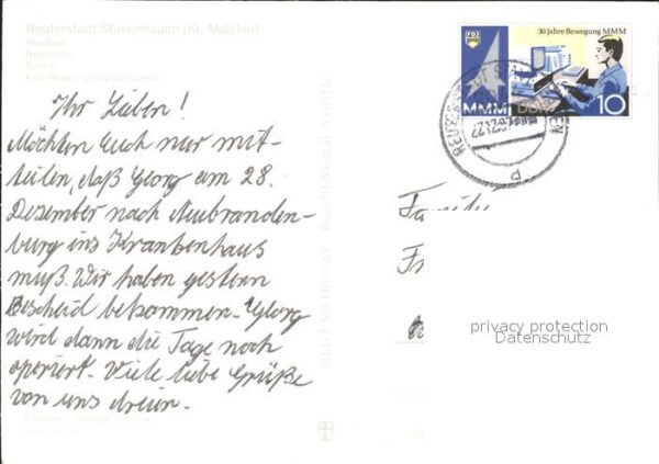 Stavenhagen Waldbad Neubauten Schloss Fritz Reuer L – Bild 2