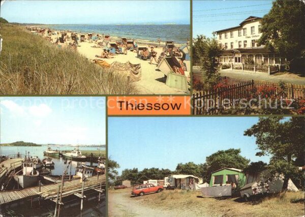 Thiessow Ostseebad Ruegen Strand Haus Ostsee Bootsanlegestelle Ca