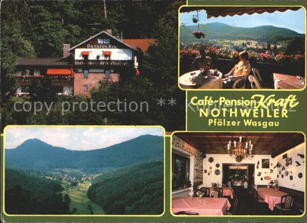 Nothweiler Cafe Pension Kraft Gaststube Terrasse P