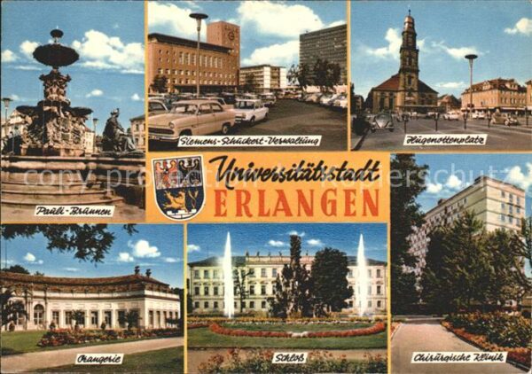Erlangen Pauli Brunnen Siemens Schuckert Verwalt