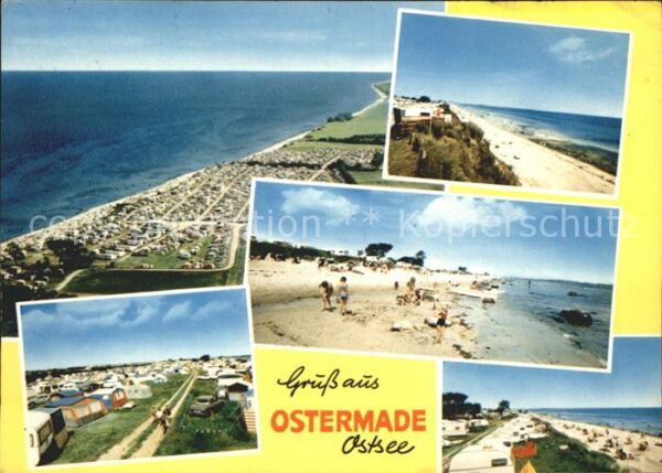 Ostermade Campingplatz Strand Fliegeraufnahme