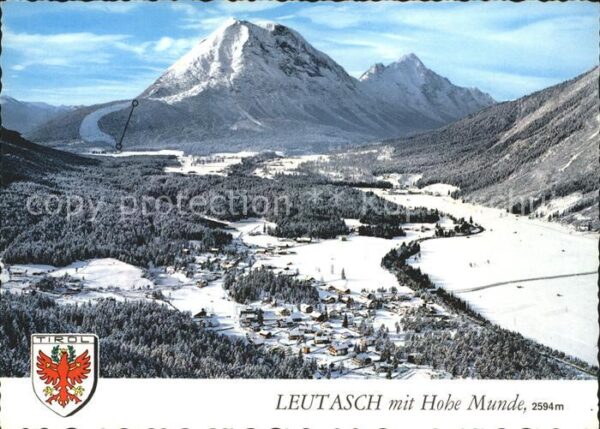 Leutasch mit Hohe Munde Fliegeraufnahme