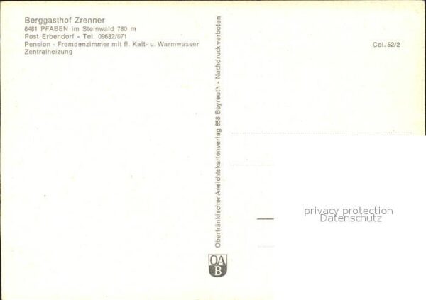 Pfaben Berggasthof Zrenner – Bild 2