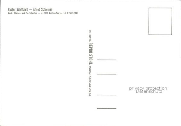 Rust Burgenland Schiffahrt Alfed Schreiner – Bild 2