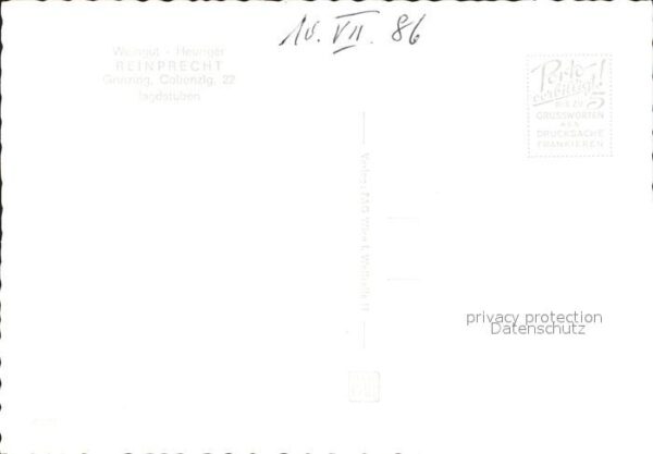 Grinzing Wien Weingut Heuriger Reinprecht Restaurant – Bild 2