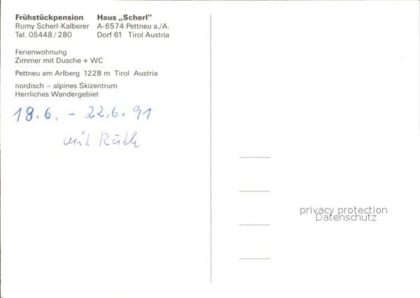 Pettneu Arlberg Haus Scherl Pension – Bild 2
