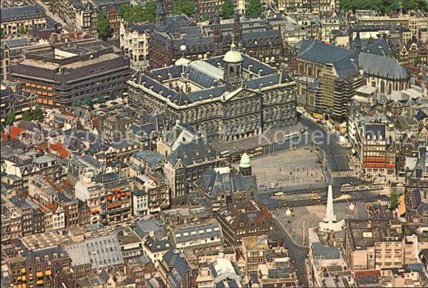 Amsterdam Niederlande Fliegeraufnahme mit Königspalast