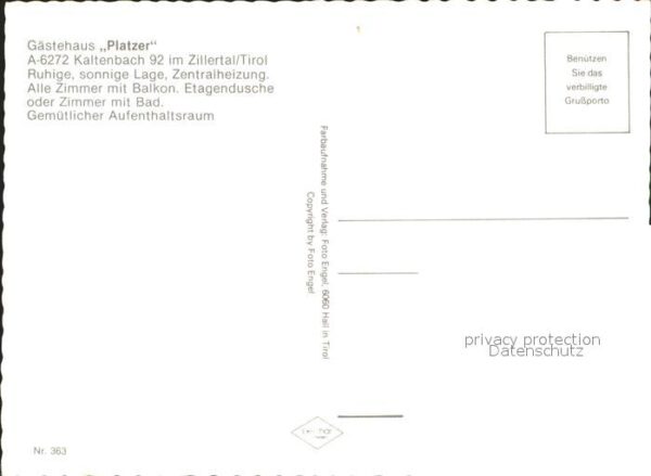 Kaltenbach Tirol Gasthaus Platzer – Bild 2