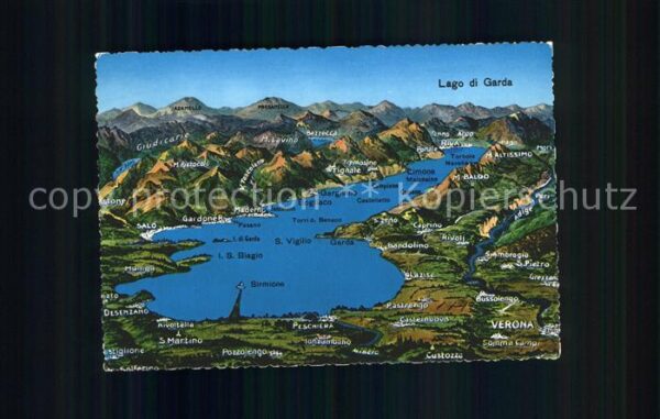 Lago di Garda Panoramakarte