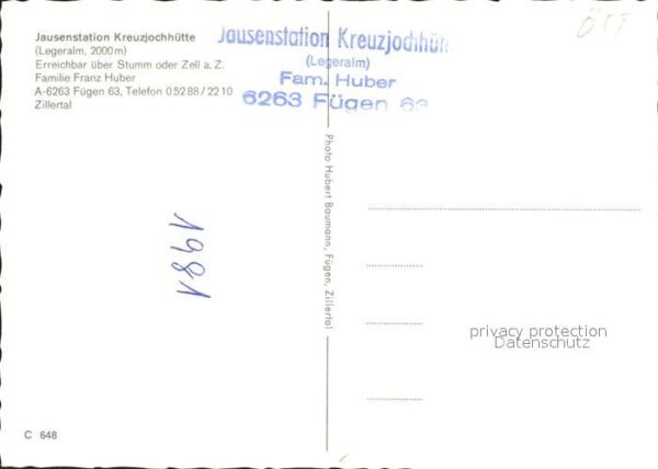 Fuegen Kreuzjochhütte Jausenstation – Bild 2