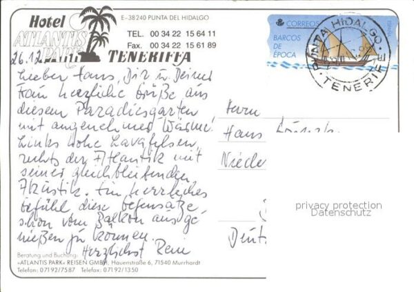 Teneriffa Hotel Antlantis Park Punta del Hidalgo – Bild 2