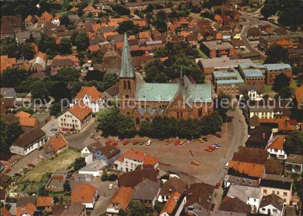 Meldorf Fliegeraufnahme Kirchenpartie