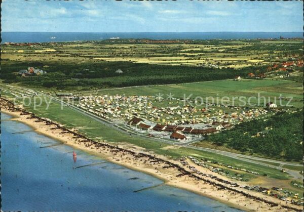 Cuxhaven Nordseebad Fliegeraufnahme mit Strand