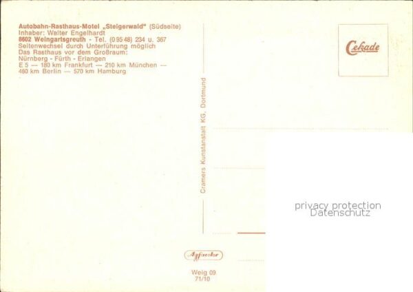 Wachenroth Weingartsgreuth  Autobahn-Rasthaus Mote – Bild 2