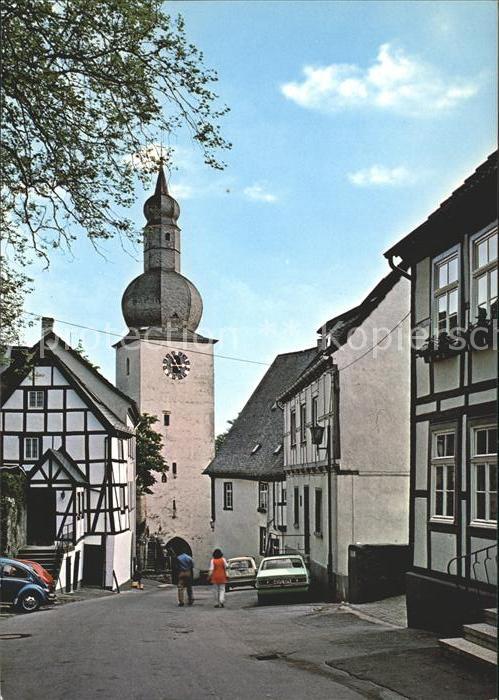 Arnsberg Westfalen Schloßstrasse mit Glockentrum