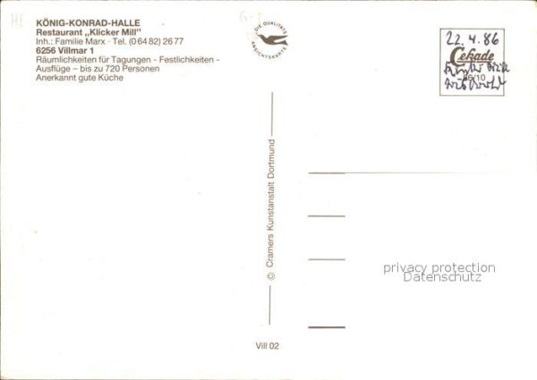 Villmar König Konrad Halle Restaurant Klicker M – Bild 2