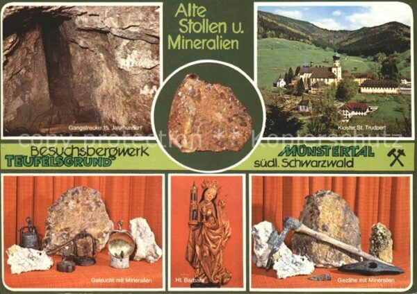 Muenstertal Schwarzwald Besuchsbergwerk Teufelsgrund Mineralien