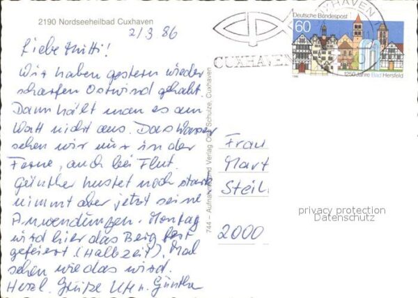Cuxhaven Nordseebad Schiffs-Anlegestelle – Bild 2