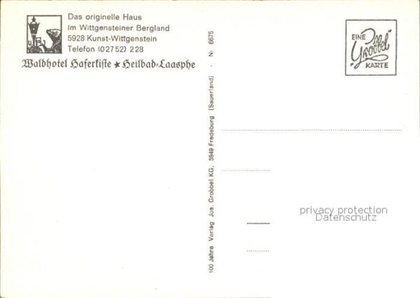 Kunst-Wittgenstein Waldhotel Haferkiste Heilbad Laasphe – Bild 2