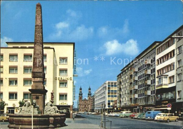Mainz Rhein Große Bleiche Neubrunnen Peterskirche