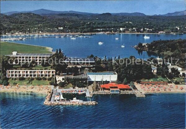 Kerkyra Fliegeraufnahme Kontokali Palace Hotel