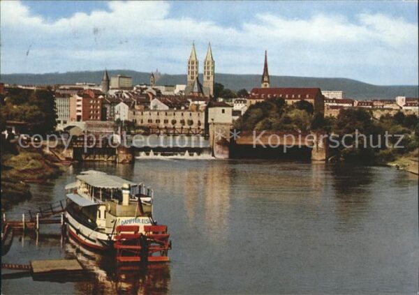 Kassel Blick von Hafenbrücke auf Stadt