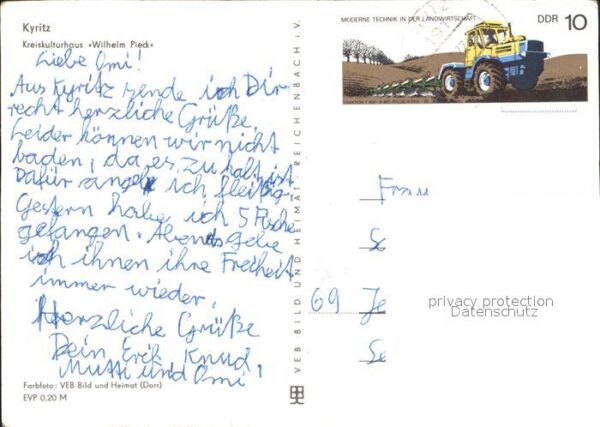 Kyritz Brandenburg Kreiskulturhaus Wilhelm Pieck – Bild 2