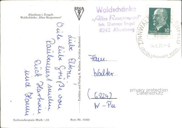 Altenberg Erzgebirge Waldschenke Altes Raupennest – Bild 2