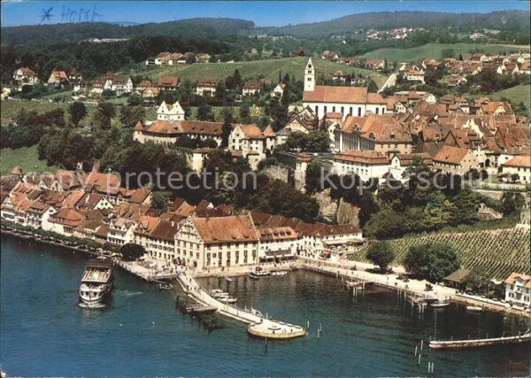 Meersburg Bodensee Fliegeraufnahme Hafen