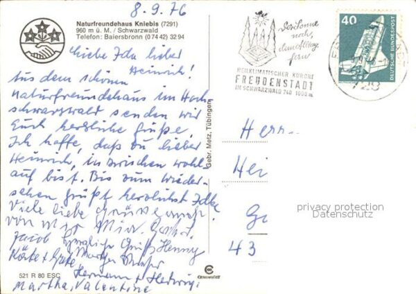 Baiersbronn Schwarzwald Naturfreundehaus Kniebis – Bild 2