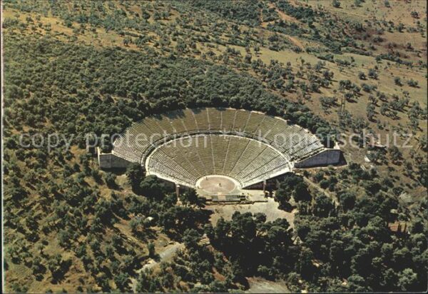 Epidauros Fliegeraufnahme Theater