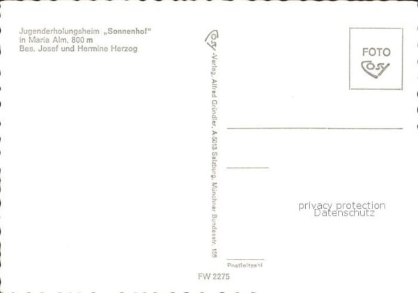 Maria Alm Steinernen Meer Jugenderholungsheim Sonnenhof – Bild 2