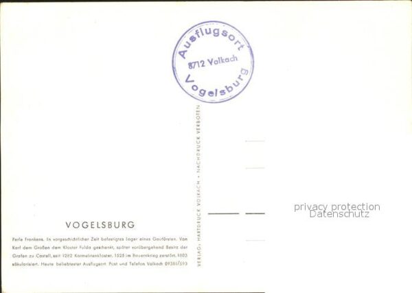 Vogelsburg Volkach Panoramakarte Steigerwald Kirchberg Esc – Bild 2
