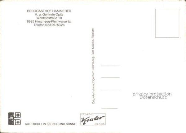 Hirschegg Kleinwalsertal Vorarlberg Berggasthof Hammerer – Bild 2