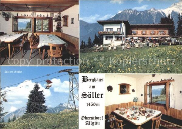 Oberstdorf Berghaus am Söller Söllereckbahn Fische