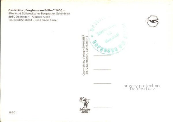 Oberstdorf Berghaus am Söller Söllereckbahn Fische – Bild 2