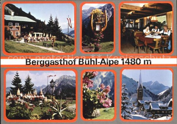 Mittelberg Kleinwalsertal Berggasthof Bühl Alpe