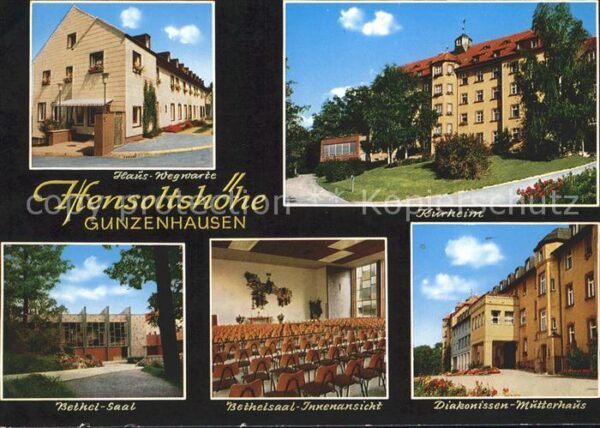 Gunzenhausen Altmuehlsee Hensoltshöhe Haus Wegwarte Kurheim Diak