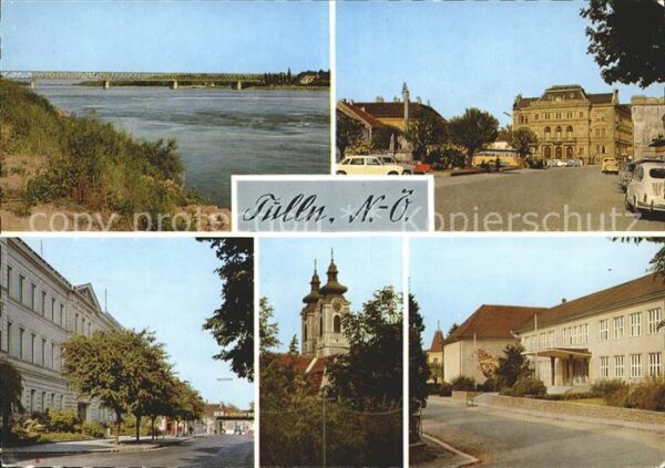 Tulln Donau Teilansichten Brücke Kirche