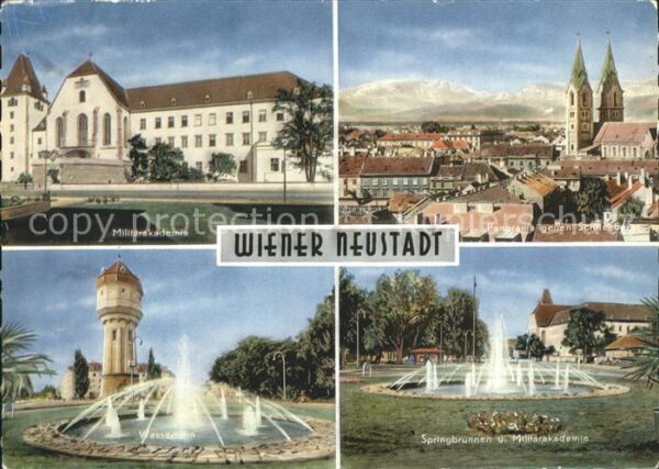 Wien Neustadt Millitärakademie Springbrunnen