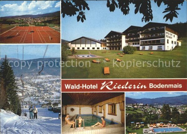 Bodenmais Wald Hotel Riederin Sessellift Tennispl