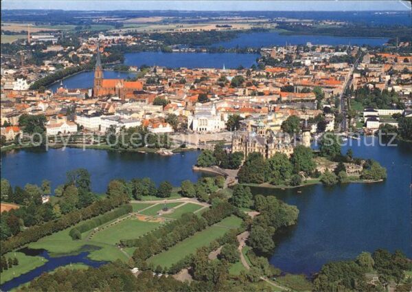 Schwerin Mecklenburg Fliegeraufnahme